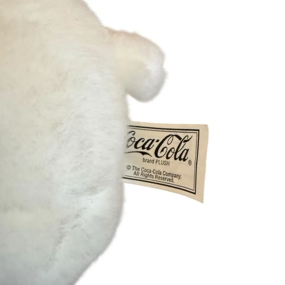 1999 Vintage Coca Cola White Colar Bear‎ Plush New